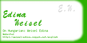 edina weisel business card